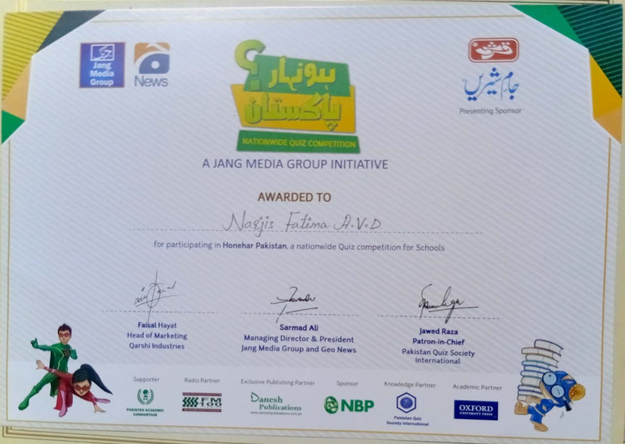 International Kangaroo Science Contest Certificate