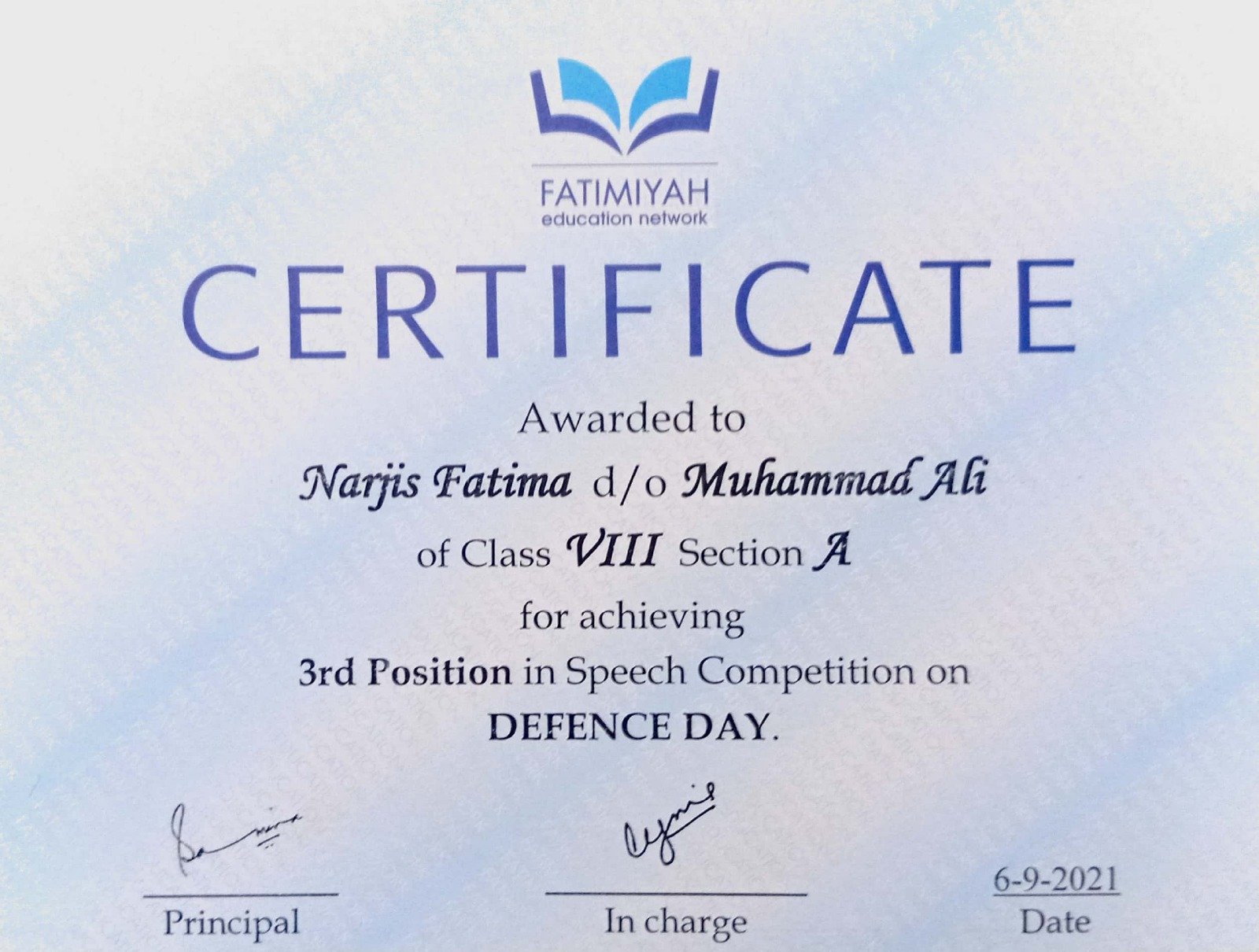 International Kangaroo Science Contest Certificate